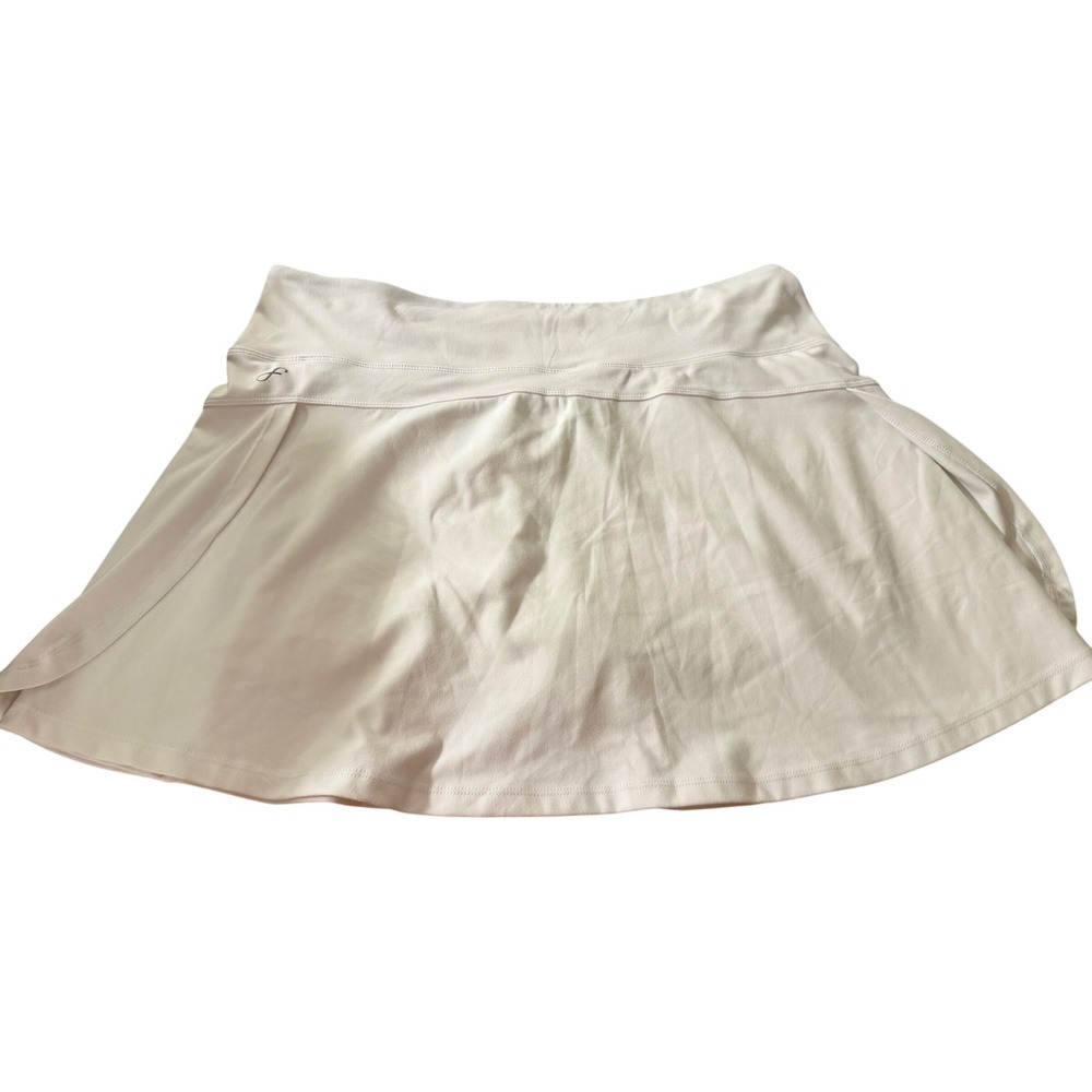 Freely Womens White Athletic Skort XL Tennis Golf Running Skirt with Shorts